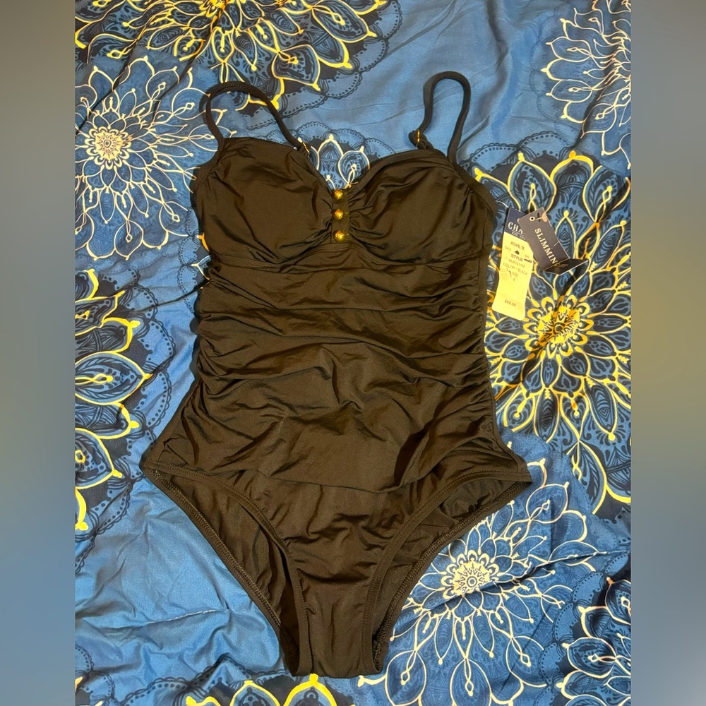 Black chaps slim fit women’s One Piece Swimsuit